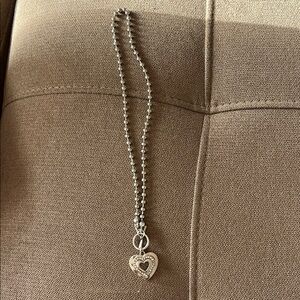 Silver Heart Pendant Necklace